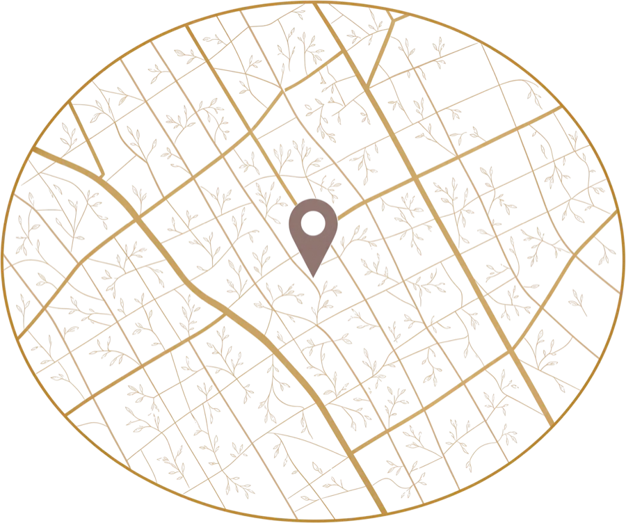 Mapa ilustrado con la ubicación de Fábula